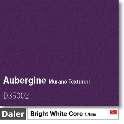 Daler Aubergine 1.4mm White Core Murano Textured Mountboard 1 sheet