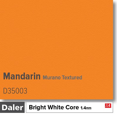 Daler Bright White Core Murano Mandarin Mountboard 1 sheet