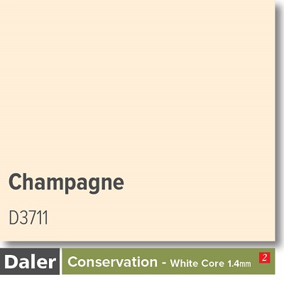 Daler Conservation Soft White Core Champagne Mountboard 1 sheet