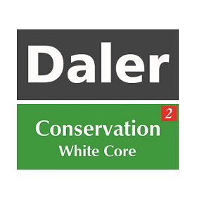 Daler Conservation Soft White Core Charcoal Black Mountboard 1 sheet