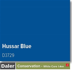 Daler Conservation Soft White Core Hussar Blue Mountboard 1 sheet