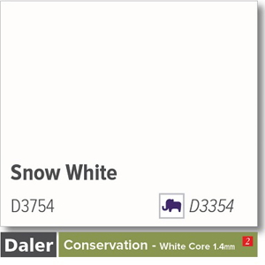 Daler Conservation Soft White Core Snow White Mountboard 1 sheet