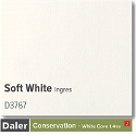 Daler Conservation Soft White Core Soft White Ingres Mountboard 1 sheet
