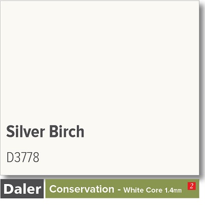 Daler Conservation Soft White Core Silver Birch Mountboard 1 sheet