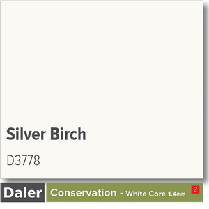 Daler Conservation Soft White Core Silver Birch Mountboard 1 sheet