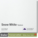 Daler Conservation Soft White Core Snow White Texture Mountboard 1 sheet