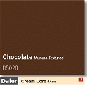 Daler Chocolate 1.4mm Cream Core Murano Textured Mountboard 1 sheet