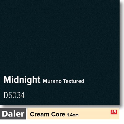 Daler Midnight 1.4mm Cream Core Murano Textured Mountboard 1 sheet