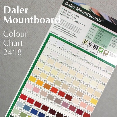 Daler Charcoal Black 1.4mm White Core Mountboard 1 sheet