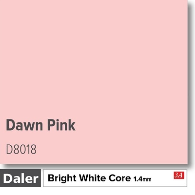 Daler Dawn Pink 1.4mm White Core Mountboard 1 sheet