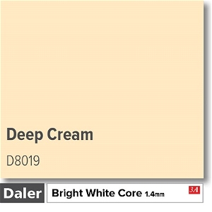 Daler Deep Cream 1.4mm White Core Mountboard 1 sheet