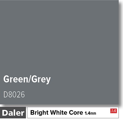 Daler Green Grey 1.4mm White Core Mountboard 1 sheet