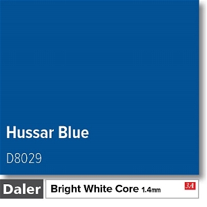 Daler Bright White Core Hussar Blue Mountboard 1 sheet