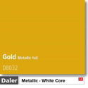 Daler Gold 1.4mm White Core Metallic Mountboard 1 sheet