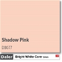 Daler Bright White Core Shadow Pink Mountboard 1 sheet