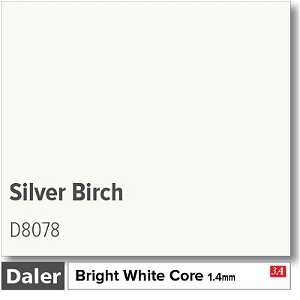 Daler Silver Birch 1.4mm White Core Mountboard 1 sheet