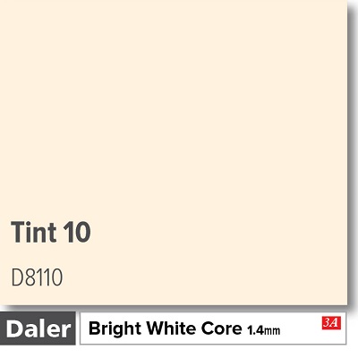 Daler Tint 10 1.4mm White Core Mountboard 1 sheet