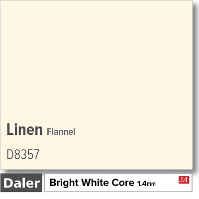 Daler Linen Flannel 1.4mm White Core Linen Mountboard 1 sheet