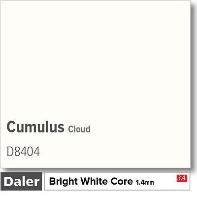 Daler Cumulus Cloud 1.4mm White Core Mountboard 1 sheet