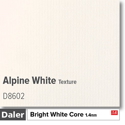 Daler Alpine White 1.4mm White Core Textured Mountboard 1 sheet