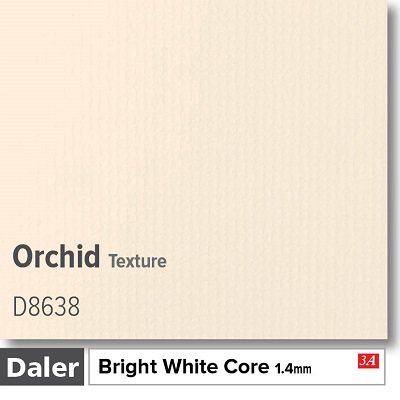 Daler Orchid 1.4mm White Core Textured Mountboard 1 sheet