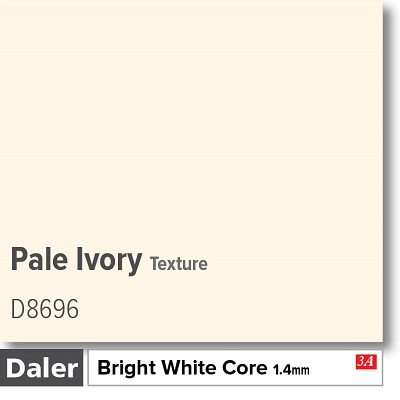 Daler Pale Ivory 1.4mm White Core Textured Mountboard 1 sheet