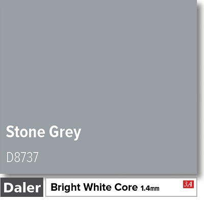 Daler Stone Grey 1.4mm White Core Mountboard 1 sheet