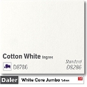 Daler Cotton White 1.4mm White Core Ingres Jumbo Mountboard 5 sheets
