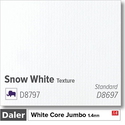 Daler Snow White 1.4mm White Core Jumbo Mountboard 5 sheets