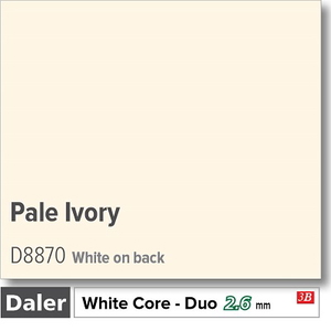 Daler Pale Ivory 2.6mm White Core Mountboard 1 sheet