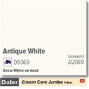 Daler Antique White 1.4mm Cream Core Jumbo Mountboard 5 sheets