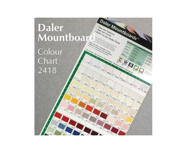 mat board colour chart