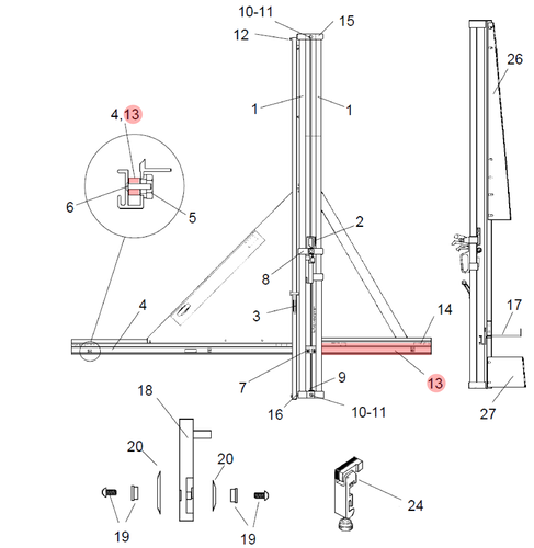 Right Squaring Bar