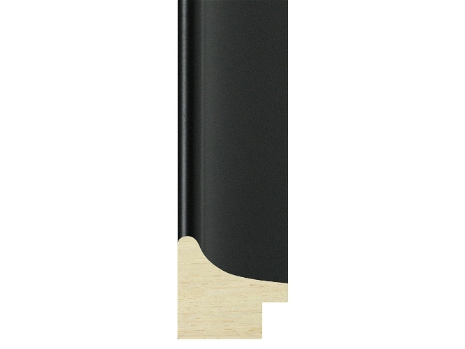 30mm 'Duo Small' Black FSC 100% Frame Moulding