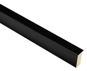 21mm 'Mono' Gloss Black FSC 100% Frame Moulding