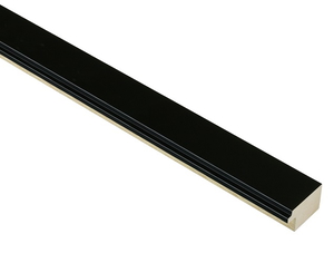 34mm 'Cosmopolitan' Matt Black FSC 100% Frame Moulding