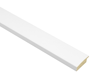 40x14mm 'Mono' Matt White FSC™ Certified 100% Frame Moulding