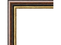 24mm 'Blake' Walnut Gold Sight Edge FSC 100% Frame Moulding