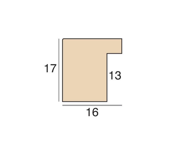 16mm 'Sundae' Black FSC Mix 70% Frame Moulding