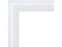 12mm 'Revival L Style' White 42mm rebate Frame Moulding