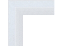19mm 'Revival L Style' White 42mm rebate Frame Moulding