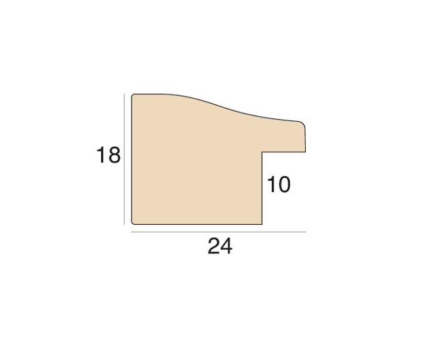 24mm 'Hampton' Pebble Frame Moulding