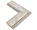 62mm 'Driftwood' Distressed Whitewash Frame Moulding