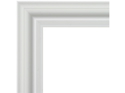 41mm 'Langham Mono' Matt White Frame Moulding