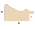 44mm 'Portobello' Ivory Frame Moulding