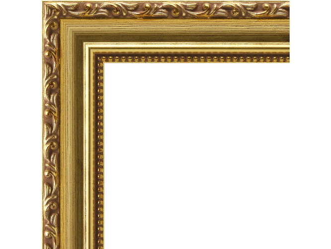 32mm 'Blenheim' Antique Gold Leaf Frame Moulding