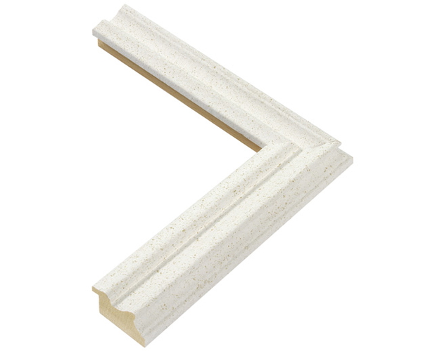 36mm 'Maine' Textured White FSC™ Certified Mix 70% Frame Moulding