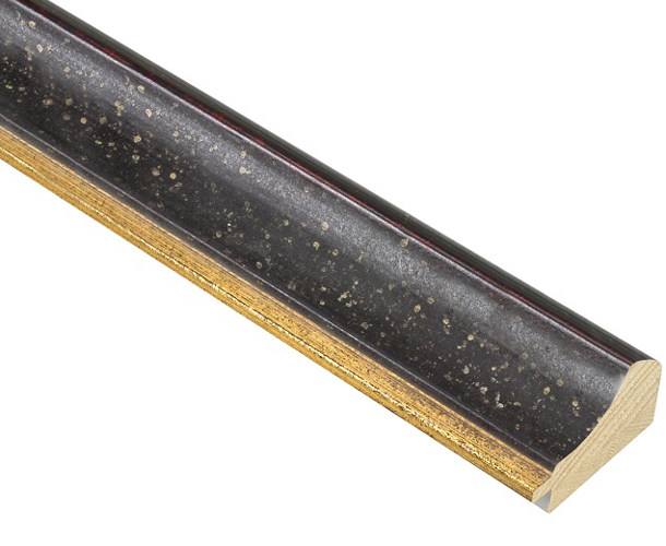 48mm 'Fino' Antique Black/Gold Frame Moulding