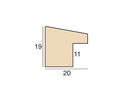 20mm 'Bamboo' Chalk FSC™ Certified 100% Frame Moulding