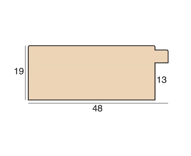 48mm 'Torino' Smoke & Gold Frame Moulding